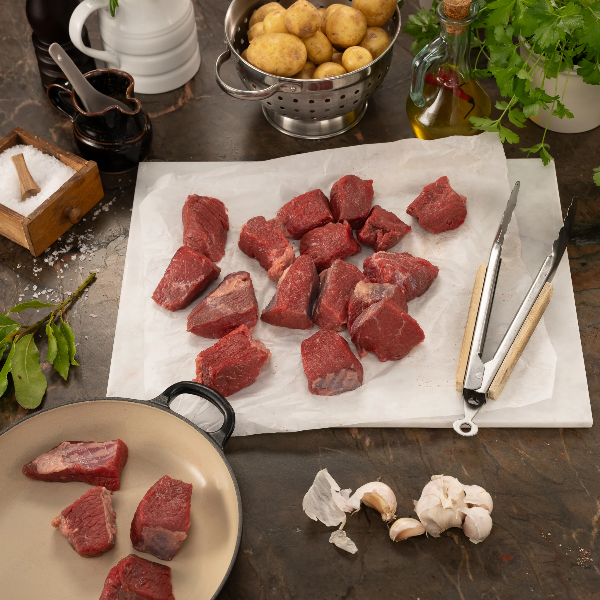 Diced Halal Beef Brisket - Image 3