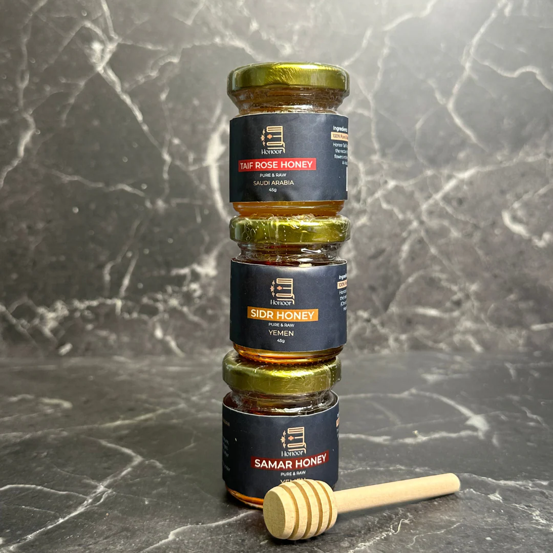 Raw Honey Mini Trio Hamper Gift Set - Image 3